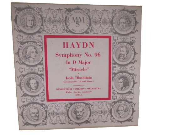 Haydn Symphony No. 96 Miracle Vinyl Record Winterthur Orchestra Vintage