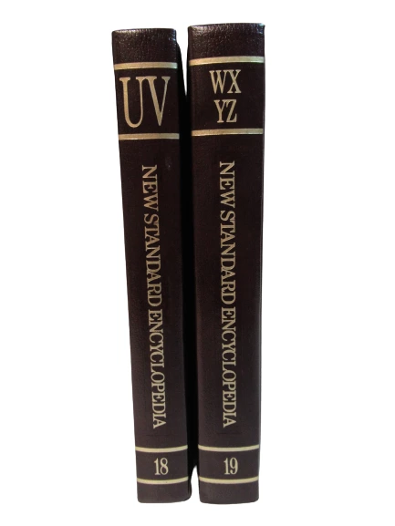 Lot of 2 New Standard Encyclopedias Vol 18 'UV' & Vol 19 'WXYZ' HC Books