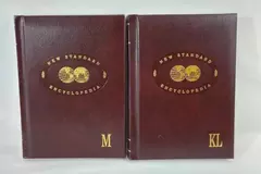 Lot of 2 New Standard Encyclopedias "M" & "KL" - Good Condition Reference Books