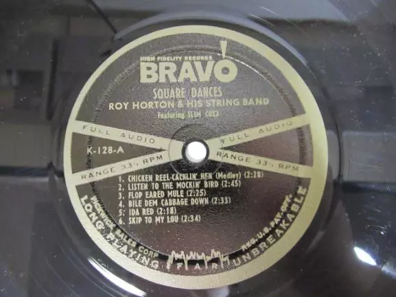 Roy Horton Square Dances Vinyl LP Country Music Record Used Condition