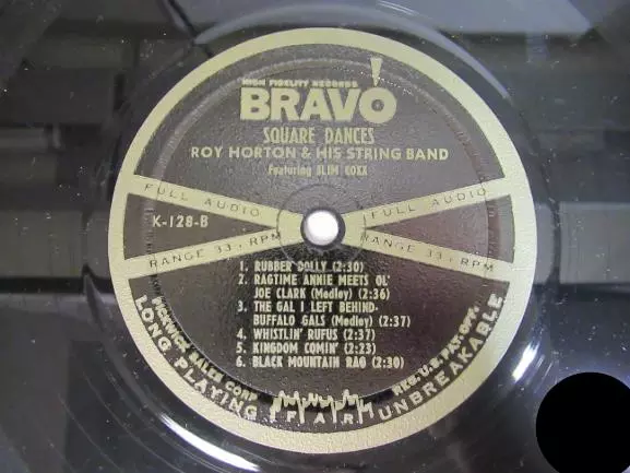Roy Horton Square Dances Vinyl LP Country Music Record Used Condition