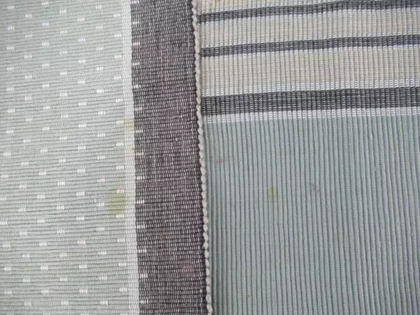 Lot of 2 Bohemian Placemats Blue Green Stripes Geometric Pre-Owned