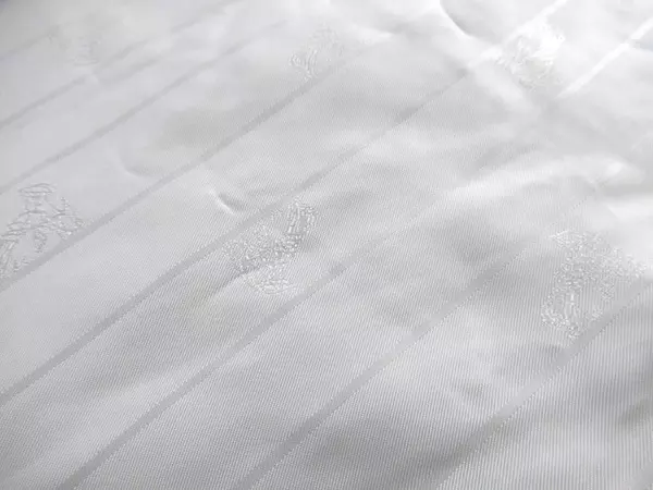 Black & White Chevron Striped Table Runner with Quilted Accents - 64" Long