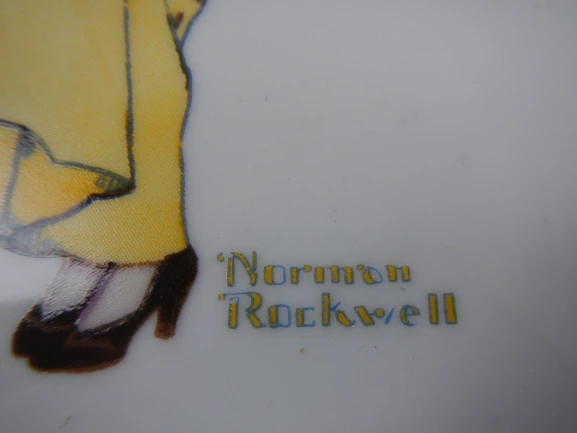 Norman Rockwell Playing Dress Up Collector Plate by Zelda's 7" - Good Condition