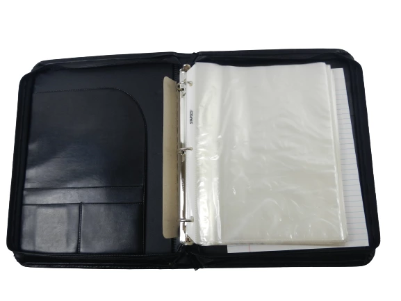 Leed's Durahyde Black Portfolio 10x14" with Zip Closure & Handle - Pre-Owned