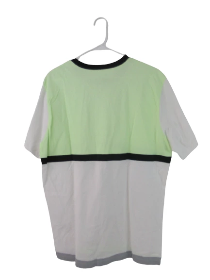 Nike Men's XL Colorblock Tee Gray Mint Crew Neck Reflective Logo 100% Cotton