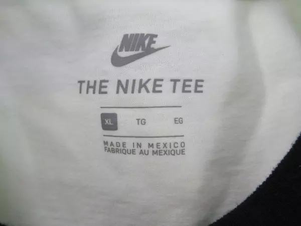 Nike Men's XL Colorblock Tee Gray Mint Crew Neck Reflective Logo 100% Cotton