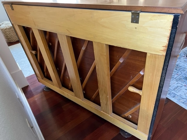 Vintage Ivers & Pond Console Piano Style 12 Custom Deluxe with Bench