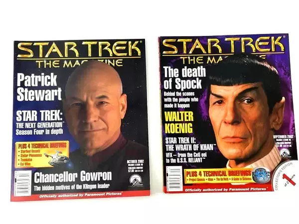 Lot of 2 Star Trek The Magazine Sept-Oct 2002 Vol 3 Issues 5 & 6 Collectibles