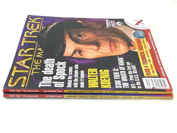 Lot of 2 Star Trek The Magazine Sept-Oct 2002 Vol 3 Issues 5 & 6 Collectibles