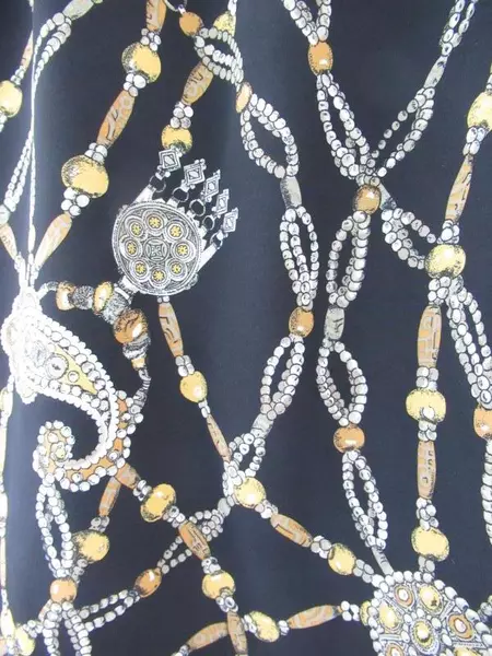 Vintage Ara Moden Women's Skirt Euro Size 46 Black Paisley Good Condition