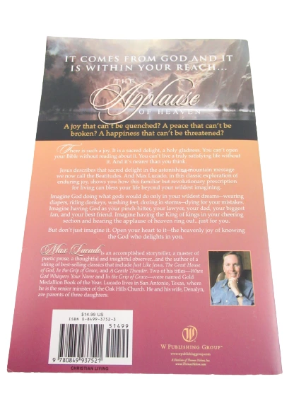 The Applause of Heaven by Max Lucado 1999 Vintage Paperback Book