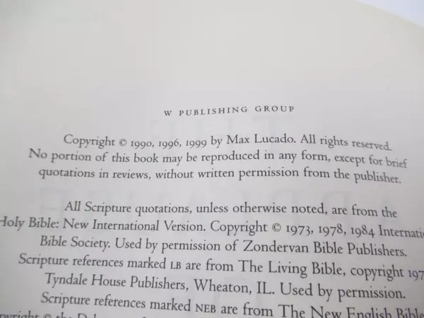 The Applause of Heaven by Max Lucado 1999 Vintage Paperback Book