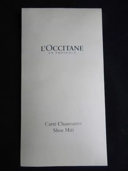 L'Occitane En Provence Shoe Cleaning Mitt White Felt 7"x5.5" Very Good