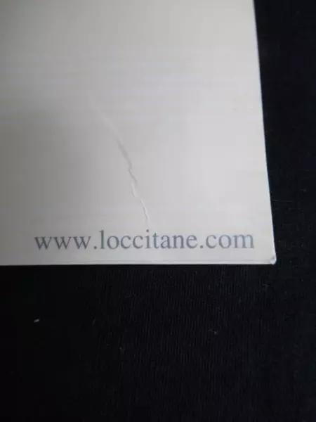 L'Occitane En Provence Shoe Cleaning Mitt White Felt 7"x5.5" Very Good