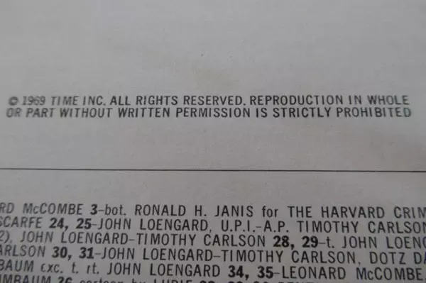 Vintage LIFE Magazine April 25 1969 Harvard Yard Confrontation Collectible