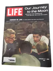 Vintage LIFE Magazine Jan 17 1969 Journey to the Moon & Sirhan in Jail