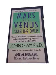 Vintage Mars and Venus Starting Over by John Gray PhD 1998 Self Help Book