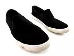 Soda Women's Size 6 Black Faux Suede Slip-On Casual Comfort Shoes
