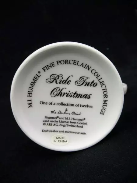 MJ Hummel "Ride Into Christmas" Collectible Mug Danbury Mint Porcelain