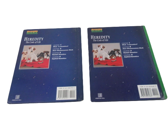 Lot of 2 Prentice Hall Heredity The Code of Life Textbooks 2nd & 3rd Ed.