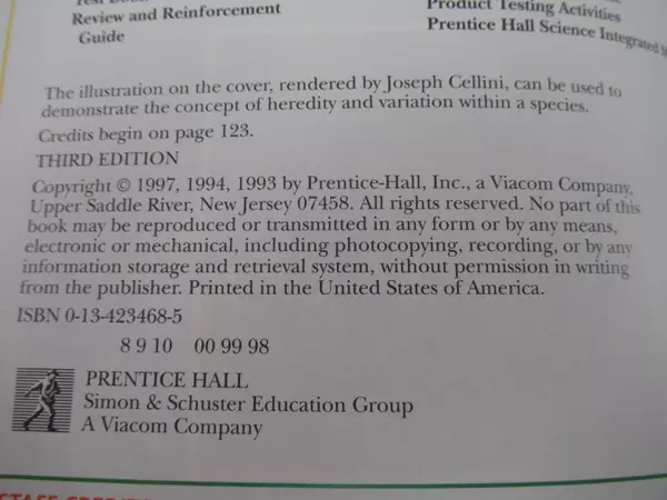 Lot of 2 Prentice Hall Heredity The Code of Life Textbooks 2nd & 3rd Ed.