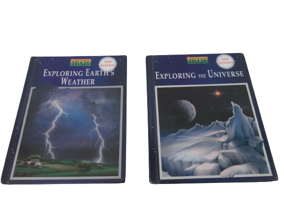 Lot of 2 Prentice Hall Science Books: Exploring Earth's Weather & Universe