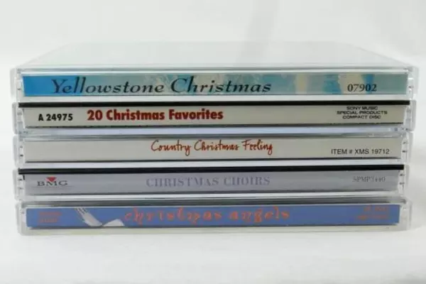 Lot of 5 Christmas CDs: 20 Favorites, Yellowstone, Angels, Country, Choirs