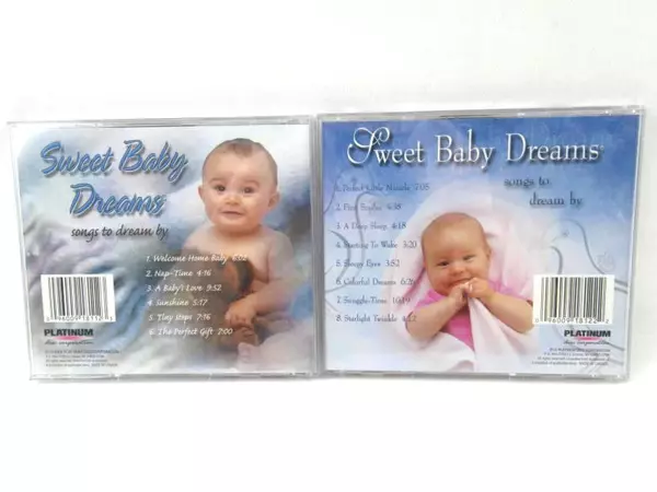 Lot of 2 Sweet Baby Dreams CDs - Songs to Dream By, Platinum Disc 2000
