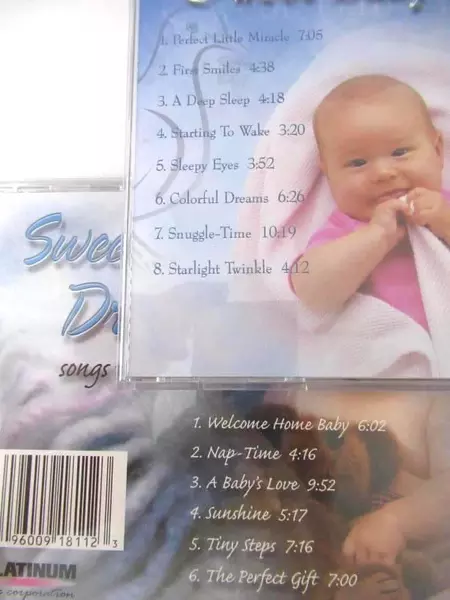Lot of 2 Sweet Baby Dreams CDs - Songs to Dream By, Platinum Disc 2000