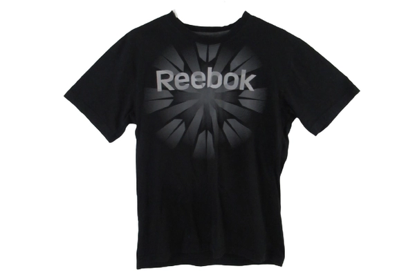 Reebok Men's Graphic Tee Shirt Size S Black Short Sleeve Good Condition