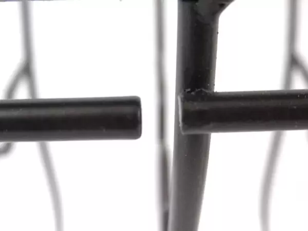 4-Slot Brown Metal Wire Organizer Rack for Documents & Magazines