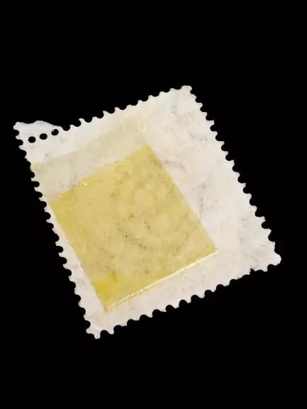 Rare 1930s Eire 2 Pinsin Green White Stamp with Tape on Back Used