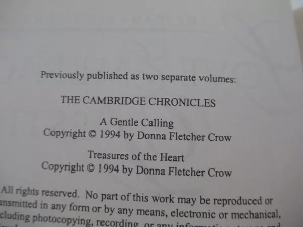 Love Embraces Destiny by Donna Fletcher Crow 1994 Vintage Hardcover Book