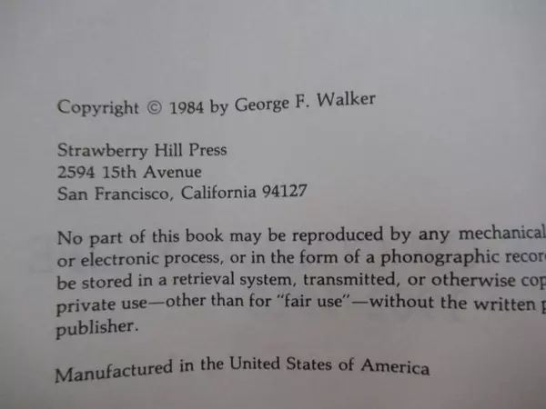 A Slice of Country Life by George F. Walker 1984 Vintage Paperback Book