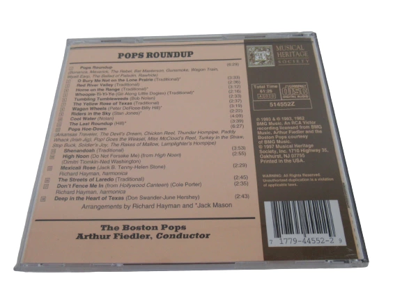 Vintage 1997 CD Pops Roundup Arthur Fiedler Boston Pops Orchestral Music