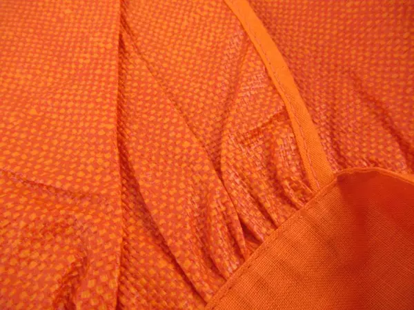 Bright Orange Easy Clean Kitchen Apron Set with Mitts & Potholders - Pre-Owned