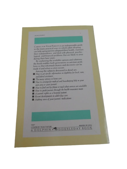 Caring For Your Parents by Helene MacLean 1987 Dolphin Paperback Book