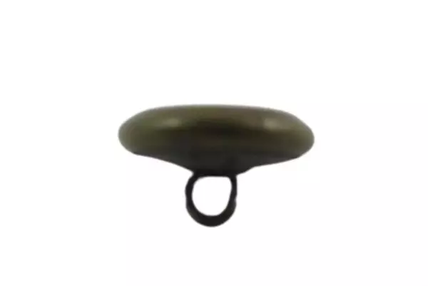 Vintage Brass Shank Button 4 Petal Flower 0.5" Collectible Textured Design