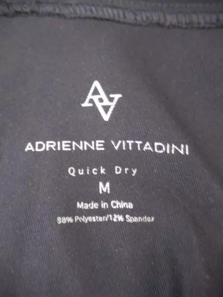 Adrienne Vittadini Women's Quick-Dry Leggings Pants Size M Gray Good Pre-Owned