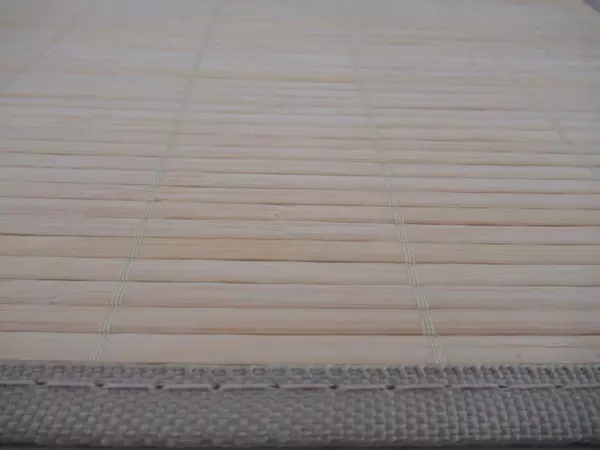 Lot of 2 Brown Bamboo Placemats Bohemian Woven Kitchen Decor