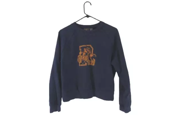 Route 66 XL Navy Blue Gold Tiger Victory Sweatshirt Unisex Vintage Retro