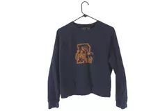 Route 66 XL Navy Blue Gold Tiger Victory Sweatshirt Unisex Vintage Retro