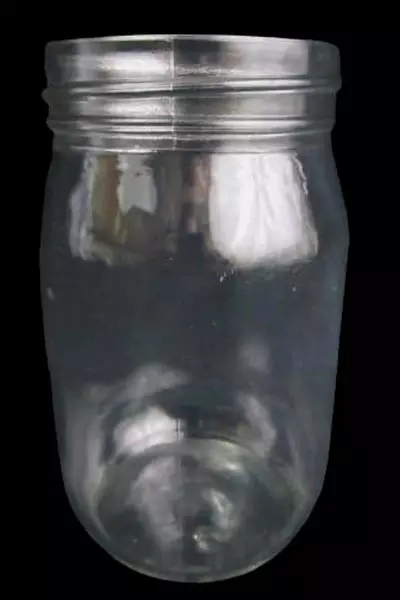 Lot of 5 Clear Glass Jars Mold 2 Wedding Vases Crafts Rustic Upcycle