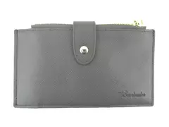 Travelambo Taupe Brown Bifold Wallet with 17 Card Slots & Zippers