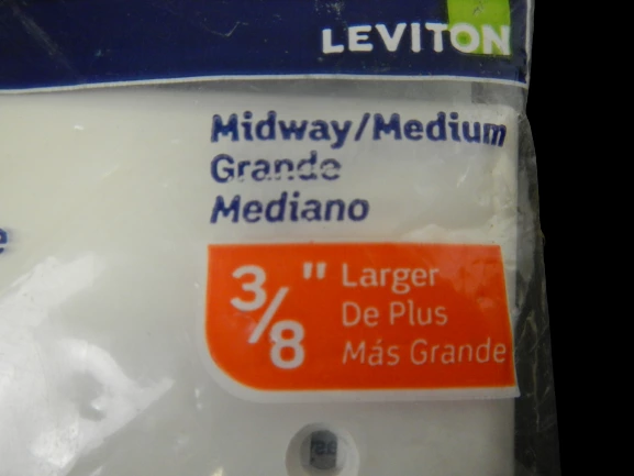 Leviton Unbreakable Nylon Wall Plate PJ33W 7"x5" - Great Condition