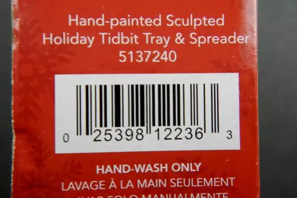 Pfaltzgraff Snowman Ceramic Tidbit Tray & Spreader Set - Hand-Painted Decor