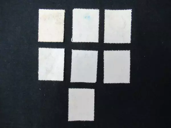 Lot of 7 King George VI Kenya Tanganyika Uganda 30c Stamps 1938-41 Used