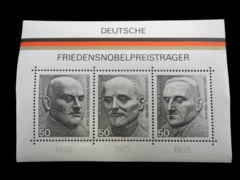 Lot of 3 Mint Unused Germany 50 Pfennig Stamps 1926 1927 1935 Souvenir Sheet