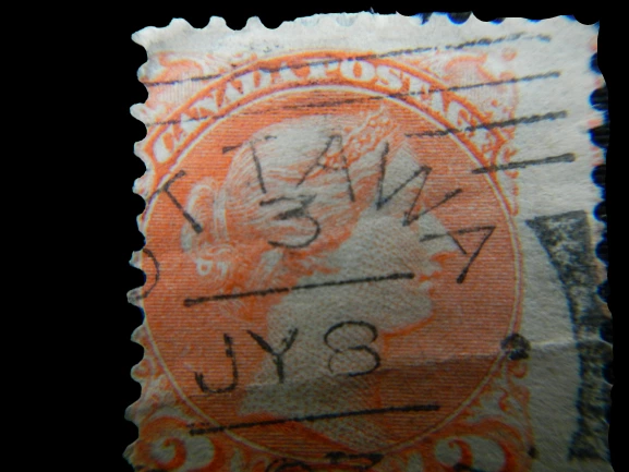 Canada 1873 Queen Victoria 3c Used Stamp Red - Good Condition